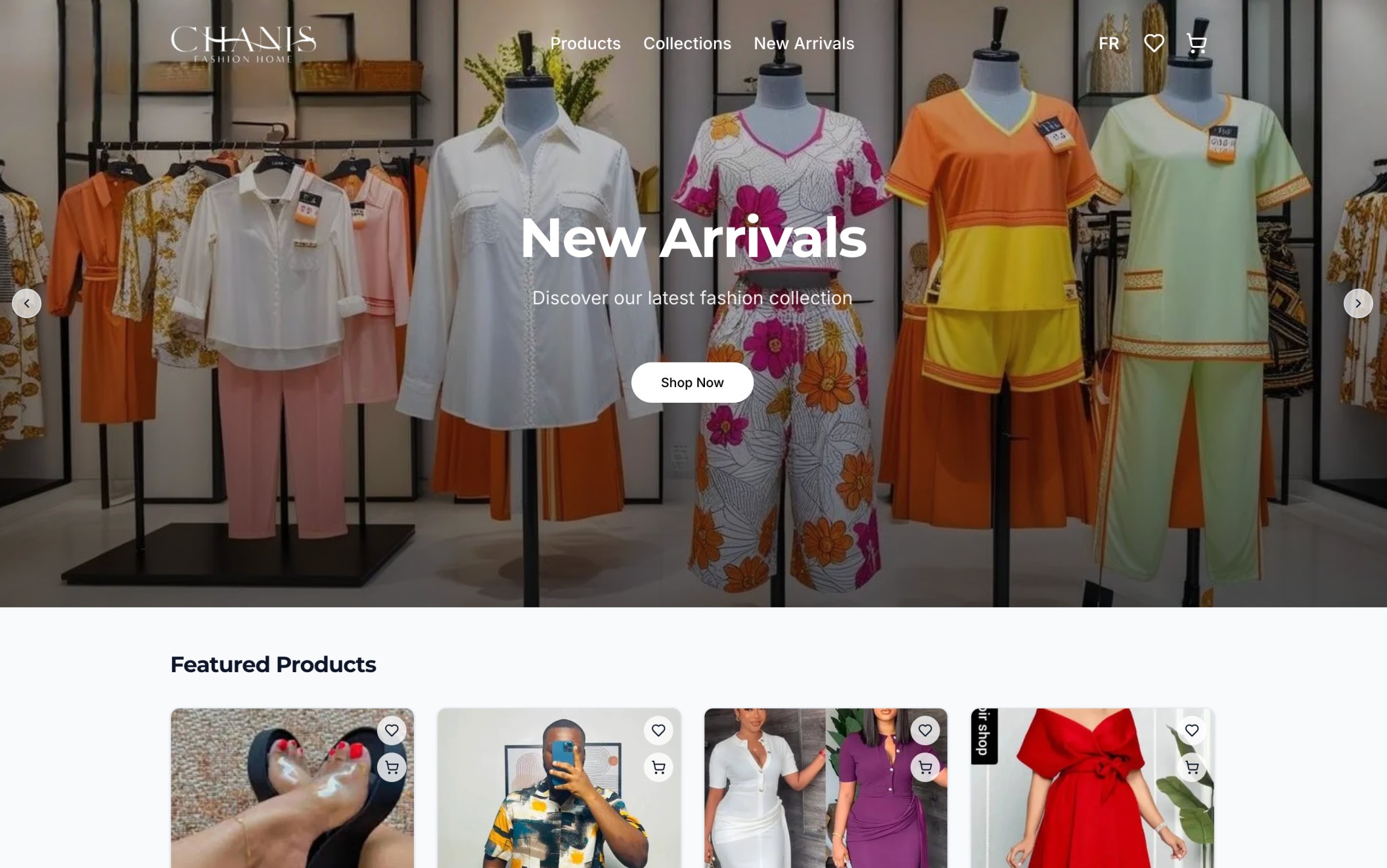 Chanis Fashion E-Commerce Platform