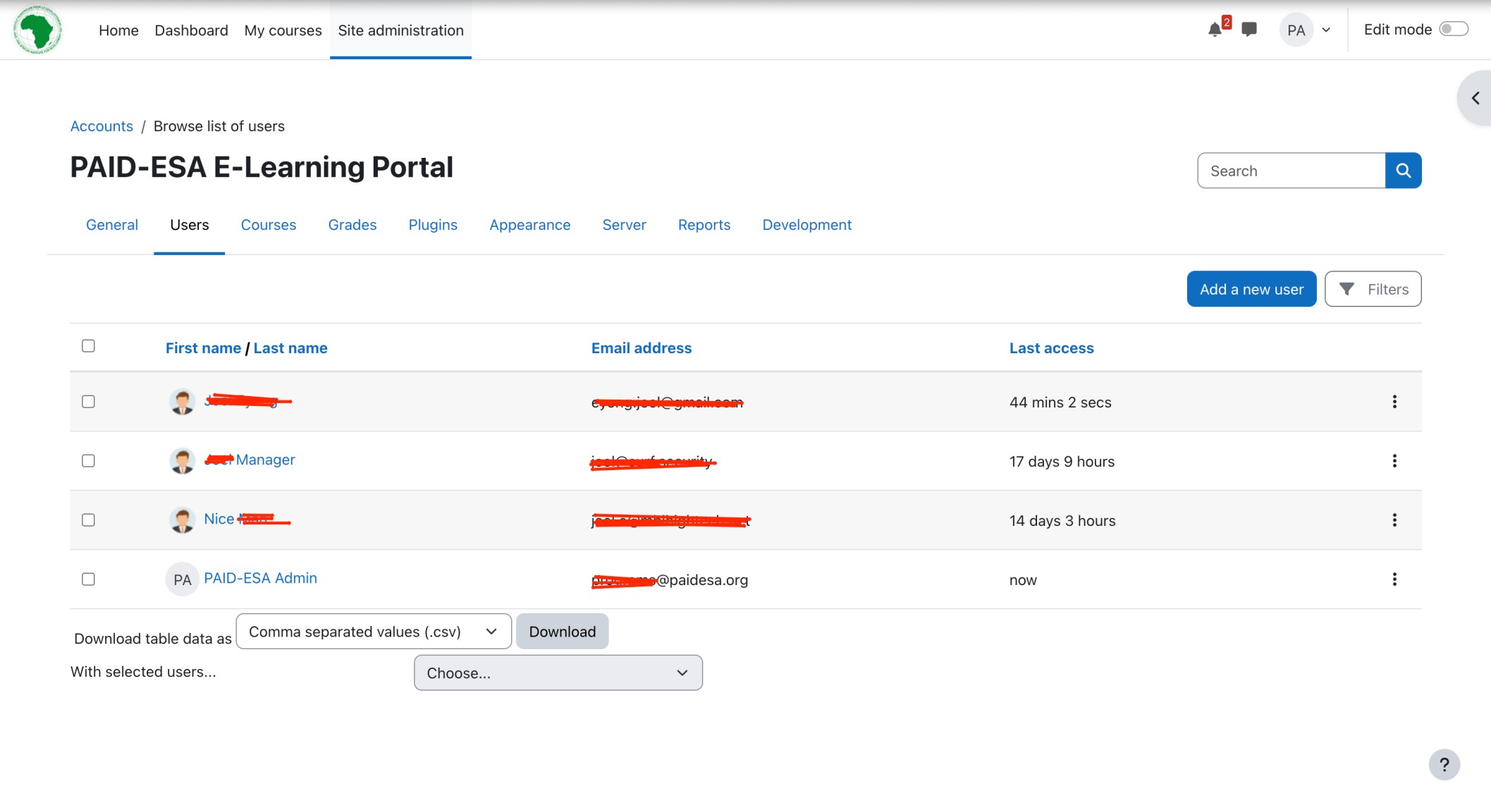PAID-ESA E-Learning Platform - Image 2