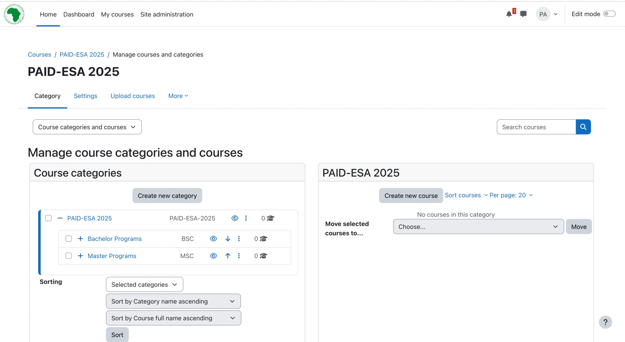 PAID-ESA E-Learning Platform