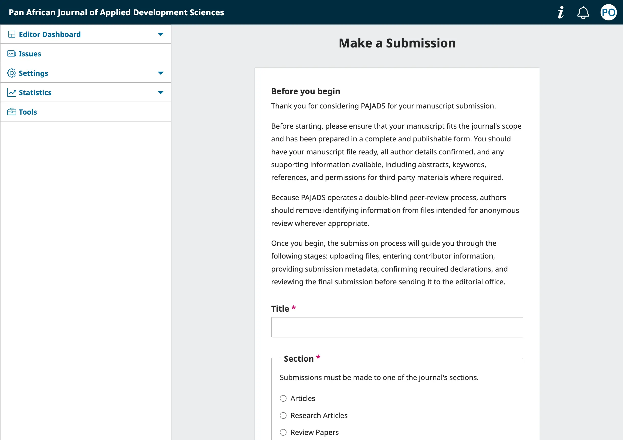 PAID-ESA Academic Journal Platform - Image 4