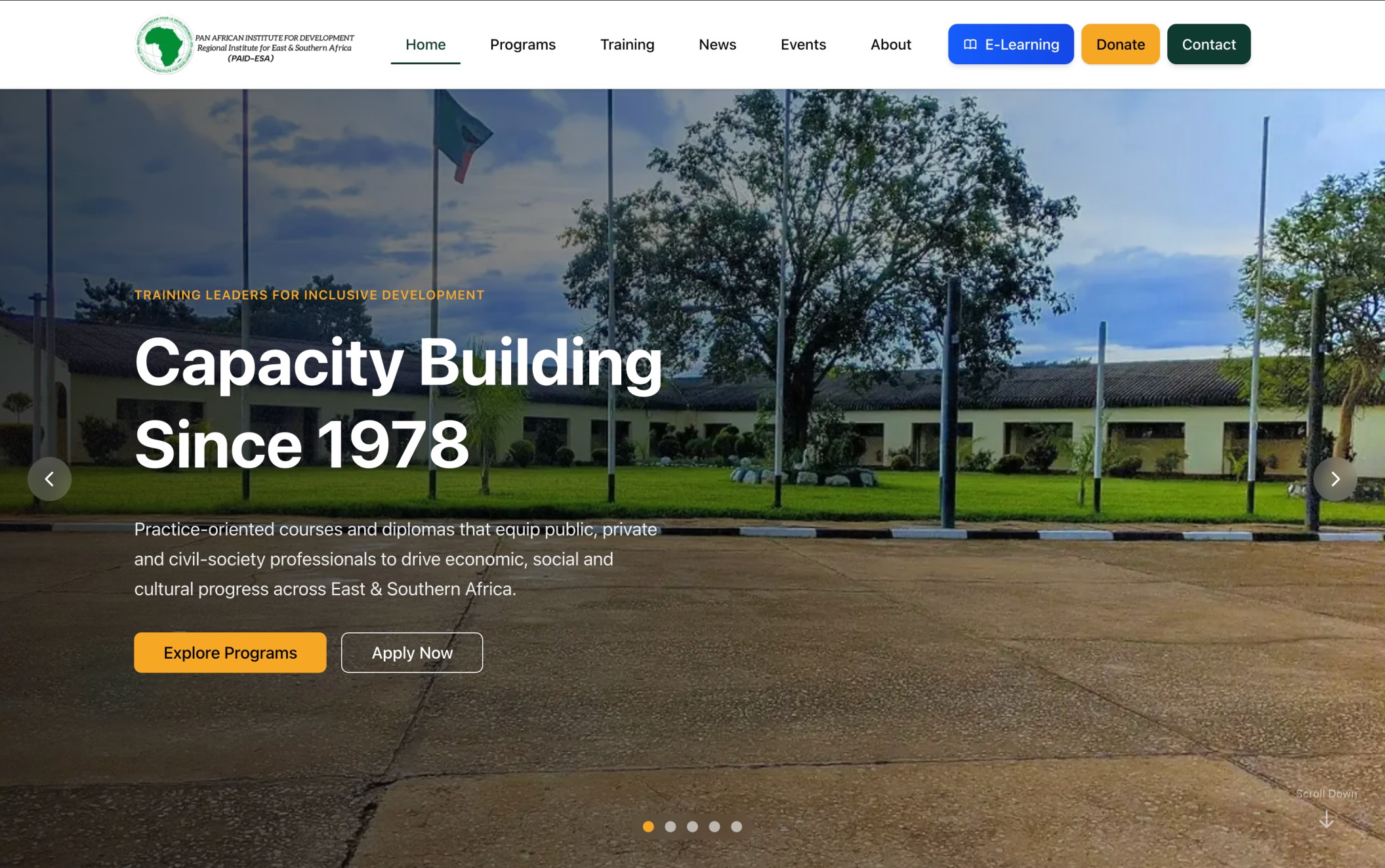 PAID-ESA Institutional Website - Image 1