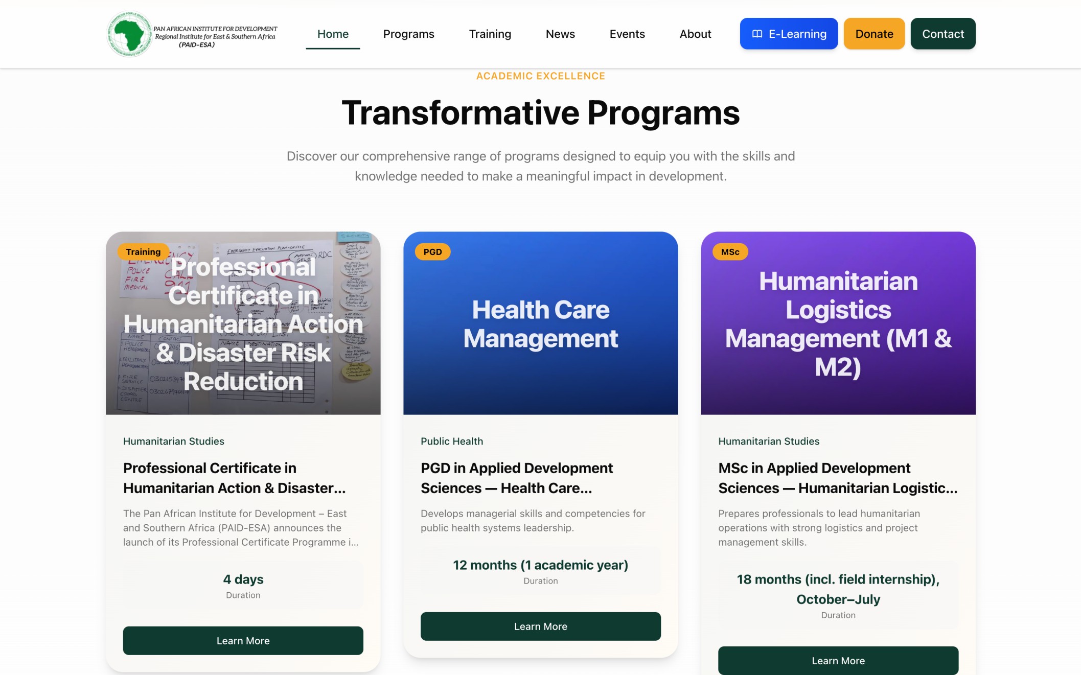 PAID-ESA Institutional Website - Image 2