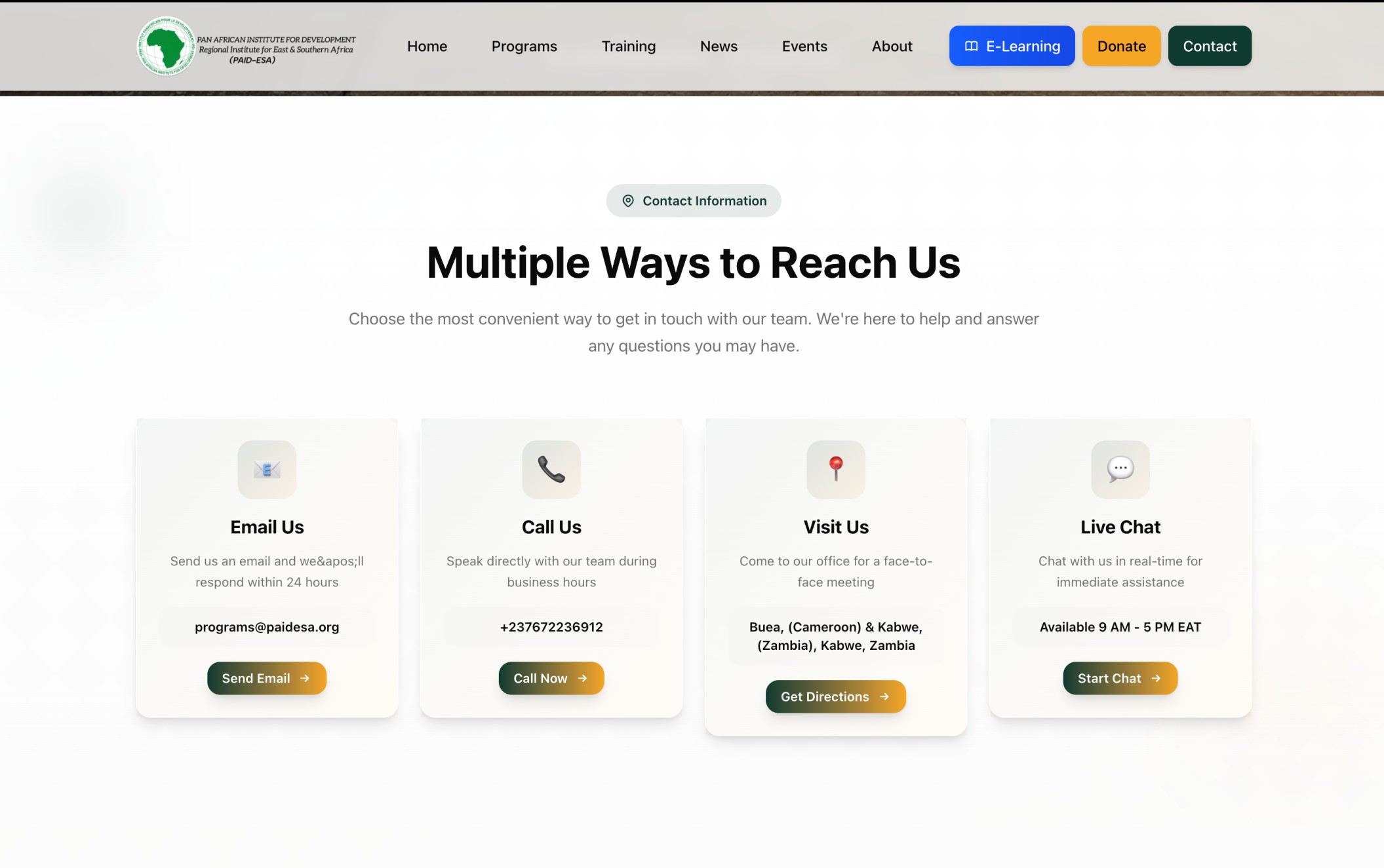 PAID-ESA Institutional Website - Image 5